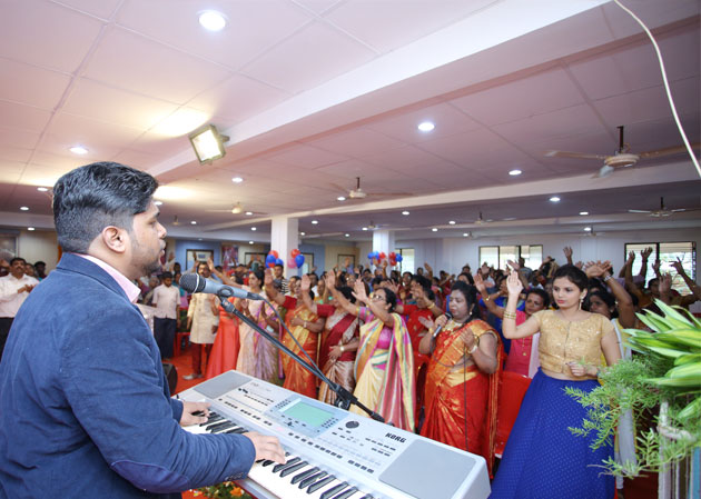 Bro Andrew Richard celebrates his 56th Birthday in a grand way amidst a large number of devotees here on Friday 13th, 2018 in Mangalore with the myriad of wishes. 